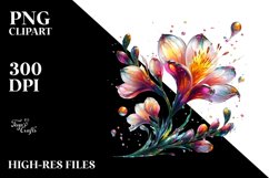 Abstract Shiny Freesia Sublimation Clipart Product Image 3