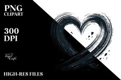 Simple Heart with Wings, PNG Product Image 2