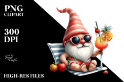 Beachwear Gnome, Cheerful PNG Product Image 2