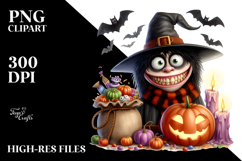 Funny Goofy Halloween Scene PNG Product Image 2