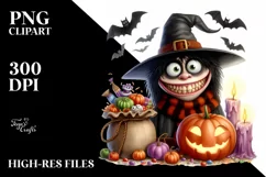 Funny Goofy Halloween Scene PNG Product Image 1