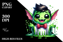 Funny Mini Banshee with Green Slime PNG Product Image 2