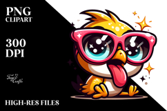 Playful Goofy Bird PNG Product Image 2
