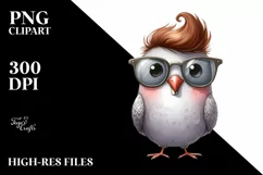 Funny Dove Standing Sunglasses | Sublimation | Clipart Product Image 3
