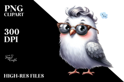 Funny Dove Standing Sunglasses | Sublimation | Clipart Product Image 2