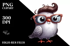 Funny Dove Standing Sunglasses | Sublimation | Clipart Product Image 1