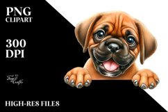 Cute Baby Mastiff Watercolor Splah Product Image 3