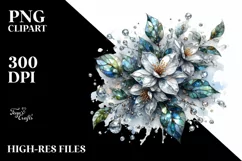 Abstract Shiny Jasmine made of Like Material|Summer Sticker Product Image 1