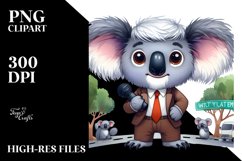 Proud Koala in Phishing Road Clipart Product Image 1