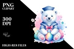 Baby Polar Bear Sailor Suit | Clipart Product Image 4