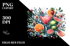 Creative Back View Cocktail PNG Product Image 2