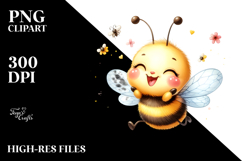 Artistic Baby Bee PNG Product Image 2