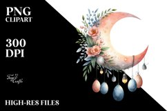 Baby Half Moon with Hanging Eggs, PNG Product Image 2