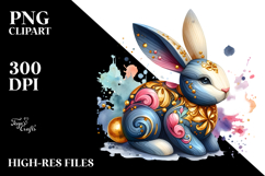 Abstract Shiny Bunny Made of Wood JPEG Product Image 2