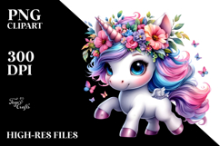Cute Baby Unicorn, High-Res PNG Product Image 2