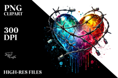 Colorful Heart Watercolor Product Image 2