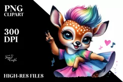 Revolted Baby Deer Dancing PNG Product Image 3
