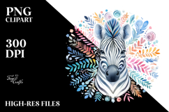 Whimsical Zebra | Clipart Product Image 2