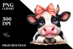 Thoughful Expressive Cow Product Image 3