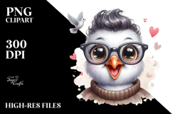 Baby Dove Portrait,Excited es | Clipart Product Image 2