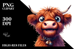 Funny Expressive Cow PNG Product Image 2