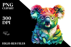 Vibrant Watercolor Koala Tumbler Product Image 2