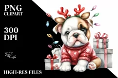 Expressive Baby Bulldog PNG Product Image 1