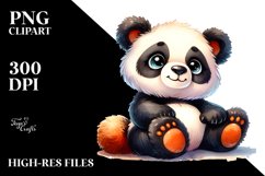 Colorful Plush Panda Clipart Product Image 1