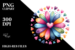 Colorful Boho Flower PNG Product Image 2