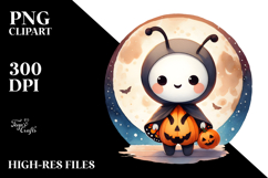 Cute Baby Butterfly Dressed for Halloween, Transparent PNG Product Image 2
