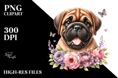 Happy Cute Bullmastiff Baby, Transparent PNG Product Image 2