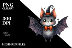 Watercolor Haloween Bat Product Image 1