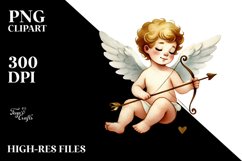 Simple Watercolor Cupid PNG Product Image 2