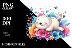 Cute Baby Seal Clipart Product Image 3