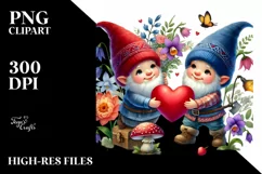 Gnome with Heart, Colorful PNG Product Image 2