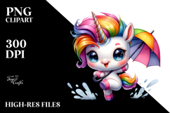 Dancing Baby Unicorn Vibrant PNG Product Image 2