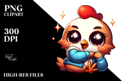 Exaggerated Chicken Dramatic Sass PNG Product Image 2