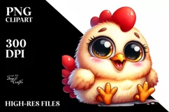 Funny Chicken Eyes Smile Goofy | Clipart Product Image 1