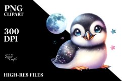 Colorful Moon Brunnich's Guillemots Baby | Sublimation | Product Image 3