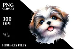 Happy Baby Shih Tzu, PNG Product Image 2