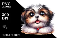 Happy Baby Shih Tzu, PNG Product Image 2