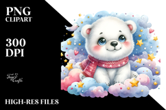 Whimsical Polar Bear PNG Product Image 2