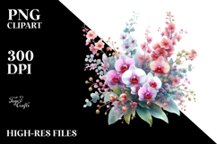 Vibrant Small Orchid | Clipart Product Image 2