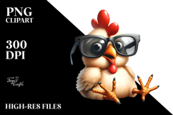 Whimsical Chicken with Sunglasses Product Image 2