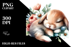 Digital Baby Rabbit PNG Product Image 2