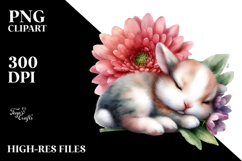 Digital Watercolor Baby Rabbit Product Image 2