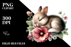 Digital Watercolor Baby Rabbit Product Image 2