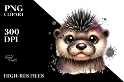 Energetic Otter PNG Product Image 2