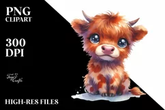 Funny Cow Portrait, Transparent PNG Product Image 1
