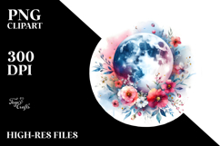Abstract Moon Flowers Centered Product Image 2